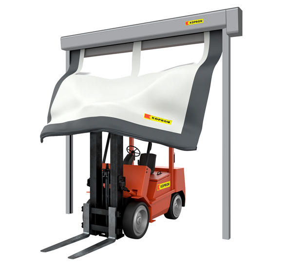 Self-repair high speed door